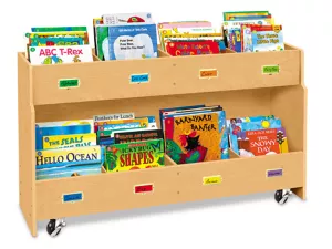 Classic Birch Mobile Book Organizer