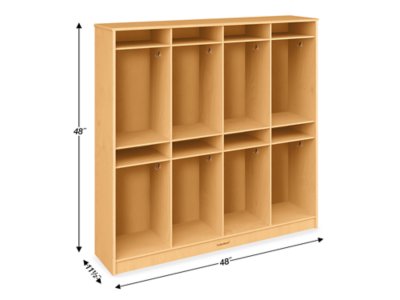 Classic Birch Individual Coat Lockers for&nbsp;8