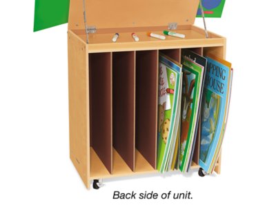Classic Birch Magnetic Write & Wipe Big Book Center at Lakeshore