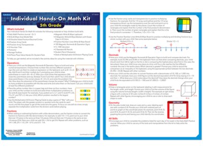 Individual Hands-On Math Kit – Gr.&nbsp;5