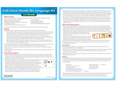 Individual Hands-On Language Kit – Gr.&nbsp;1
