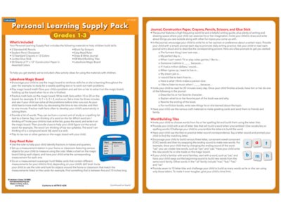 Personal Learning Supply Pack&nbsp;– Gr.&nbsp;<span style="white-space: nowrap;">1-3</span>
