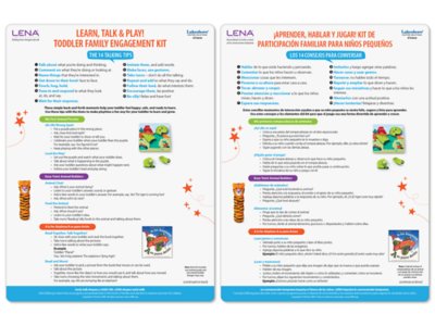 Learn, Talk&nbsp;& Play! Toddler Family Engagement Kit