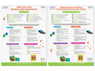 Learn, Talk&nbsp;& Play! Preschool Family Engagement Kit