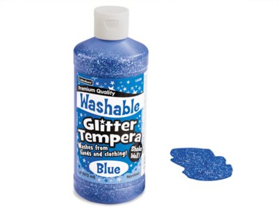 Washable Glitter Tempera Paint - Pint - Blue