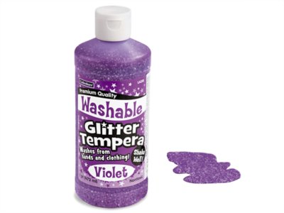 Washable Glitter Tempera Paint - Pint - Violet