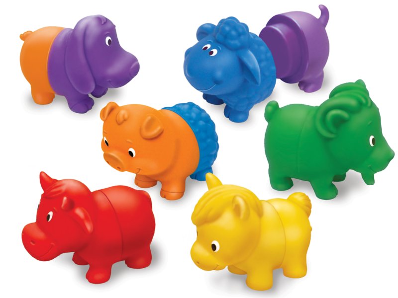 Mix Match Farm Animals Set Of 6 At Lakeshore Learning
