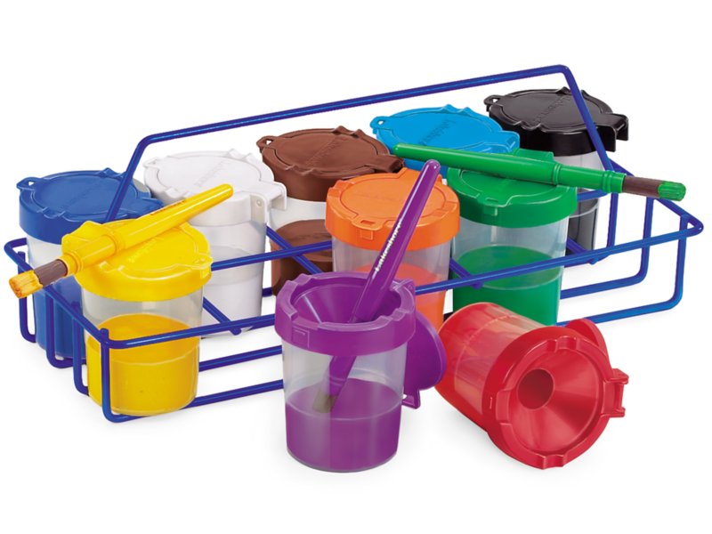 Spill Proof Paint Cups - Set of 4