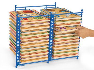 Alphabet Puzzles Storage Rack at Lakeshore Learning