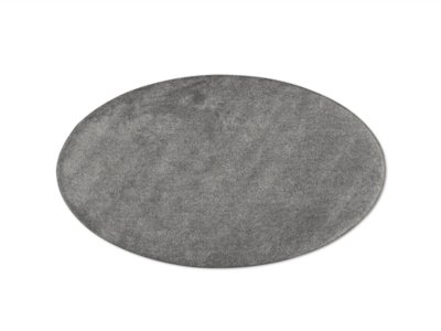 Comfy Round Classroom Carpet - 9' Diameter - Charcoal