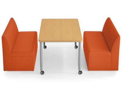 Modern Edge Couch & Table Zone - Autumn Orange