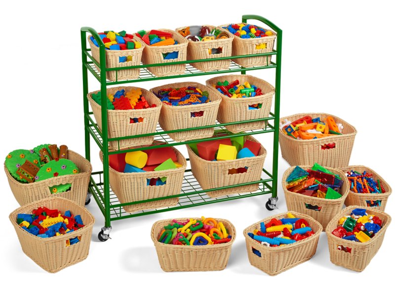 Dishwasher-Safe Plastic Baskets - Set of 3 at Lakeshore Learning