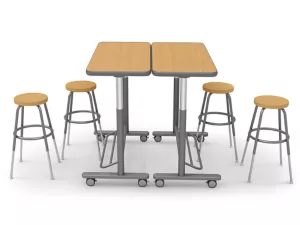 Flex-Space Standing Desk Small-Group Zone