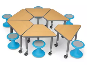 Flex-Space Wobble Chair&nbsp;& Wedge Desk Zone