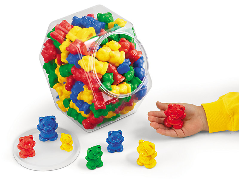 Counting Sorting Toys Mathematics 60pcs Plastic Bear Counters Educational 