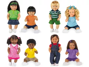Lakeshore Multi-Ethnic School Doll Set