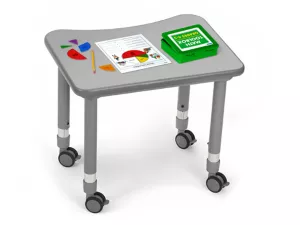 Flex-Space Mobile Student Desk&nbsp;- Gray
