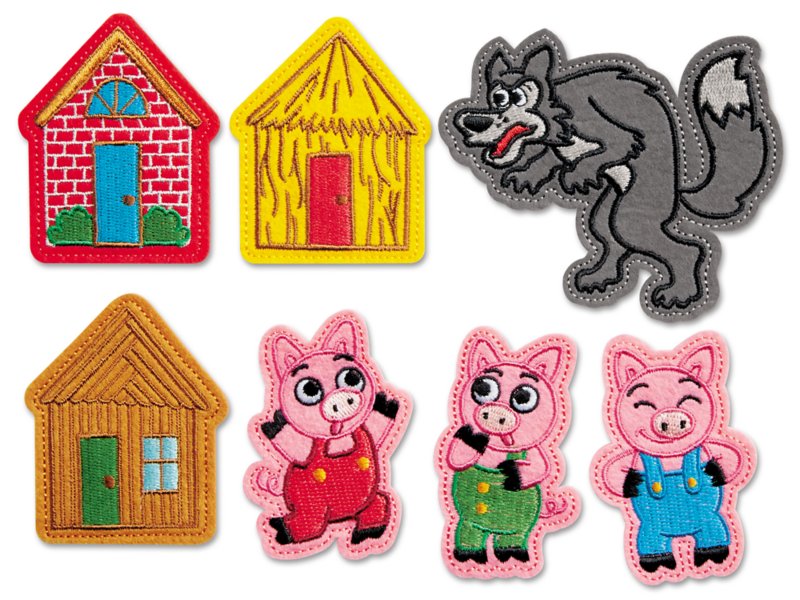 three little pigs printable puppets