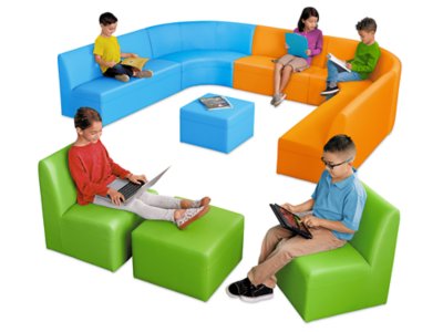 Flex-Space Modular Ottoman - Gray