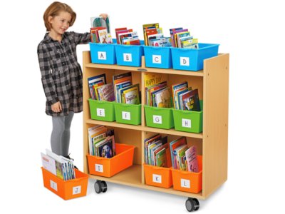 Flex-Space Student Storage Backpack Cart at Lakeshore Learning
