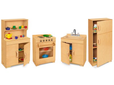 preschool wooden kitchen set