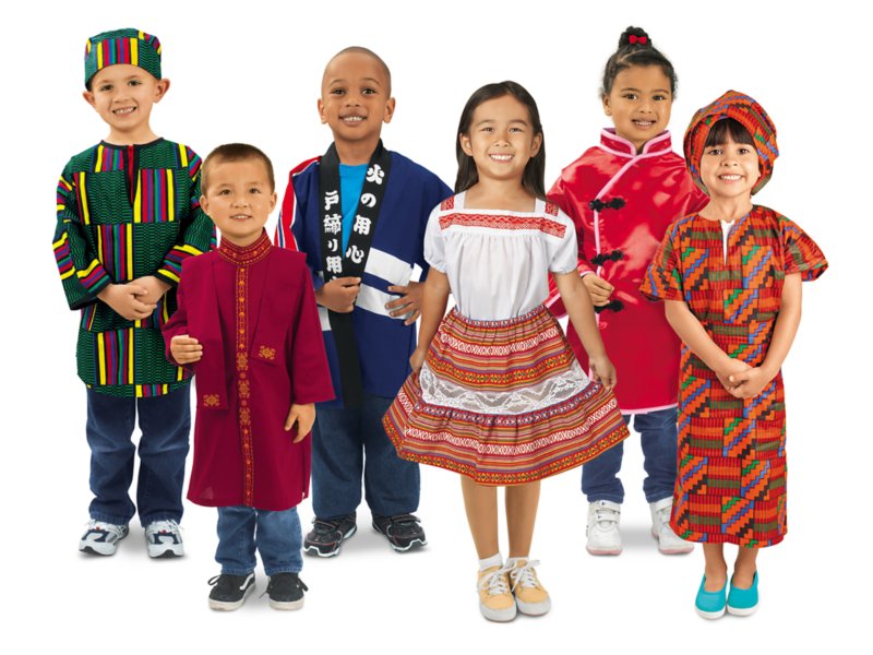 4 x Multicultural-clothing-and-ethnic-dressing-up-costumes-for-Dolls-all-sizes 