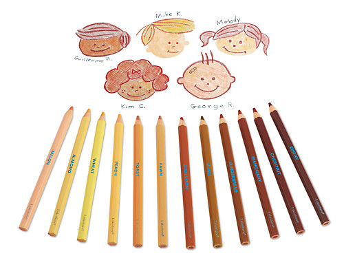 Lakeshore People ColorsÆ Jumbo Colored Pencils - Set of 12