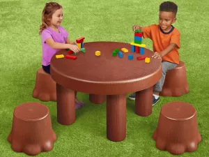 Indoor/Outdoor Table&nbsp;& Tree Seats