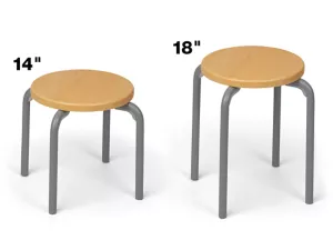 Flex-Space Premium Stacking Stools&nbsp;- Maple