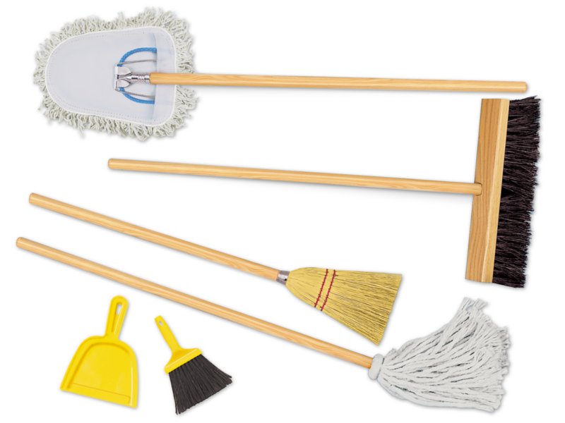 Broom & Mop Stand - Montessori Services