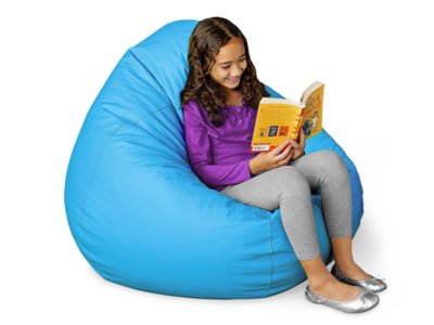 Flex-Space Jumbo Beanbag Seat - Blue (36"w x 34"h)