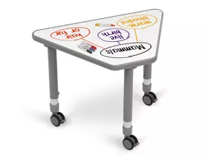 Flex-Space Write&nbsp;& Wipe Mobile Wedge Student Desk