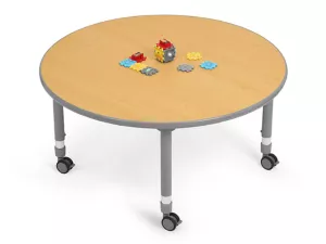 Flex-Space Mobile Round Tables&nbsp;- Maple
