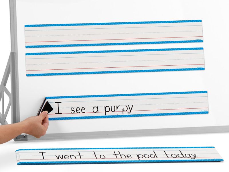 Magnetic Write & Wipe Sentence Strips at Lakeshore Learning