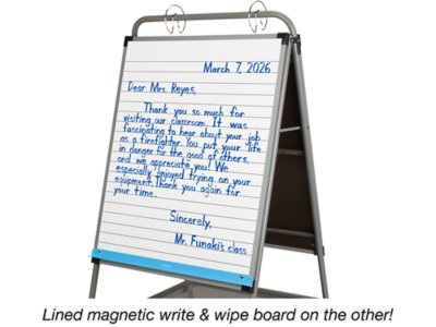 Flex-Space Double-Sided Mobile Teaching Easel