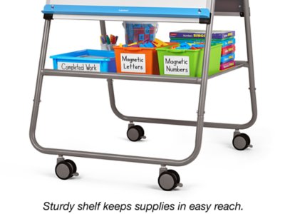 Flex-Space Double-Sided Mobile Teaching Easel