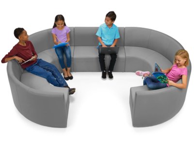 Flex-Space Modular Table with Power - Orange