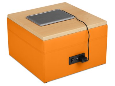 Flex-Space Modular Table with Power - Orange