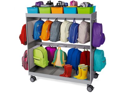 Best-Buy Backpack Storage Cart at Lakeshore