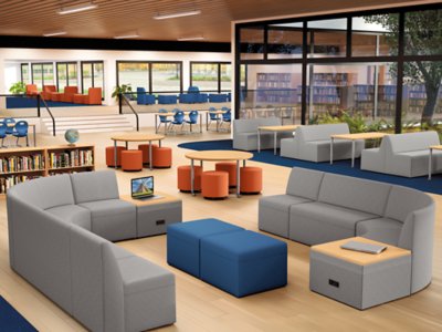 Modern Edge Modular Couch for Two