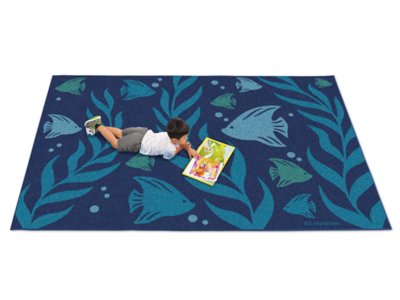 Natural Accents Ocean Classroom Carpet - 6' x 9'
