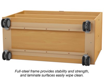 Flex-Space Mobile <span style="white-space: nowrap;">2-Shelf</span> All-Purpose Storage Unit&nbsp;- Maple