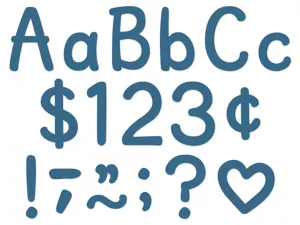 Slate Blue Classic 4" Punch-Out Letters