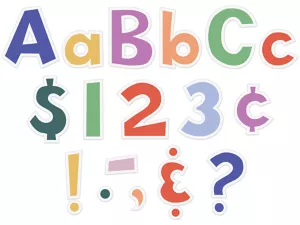 Color Crush 4" Punch-Out Letters