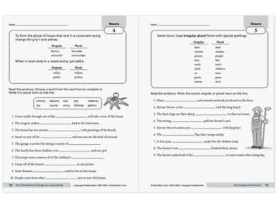 Language Fundamentals Activities Workbook&nbsp;- Gr.&nbsp;5