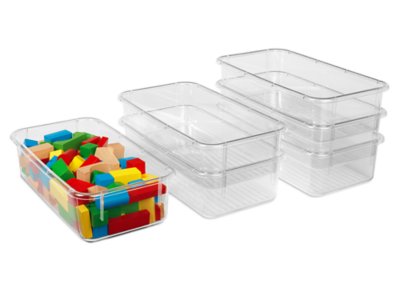 Flex-Space Jr.™ Clear-View Bins - Set of 6 at Lakeshore Learning