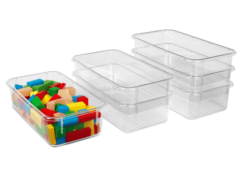 Flex-Space Jr.™ Clear-View Bins - Set of 6 at Lakeshore Learning