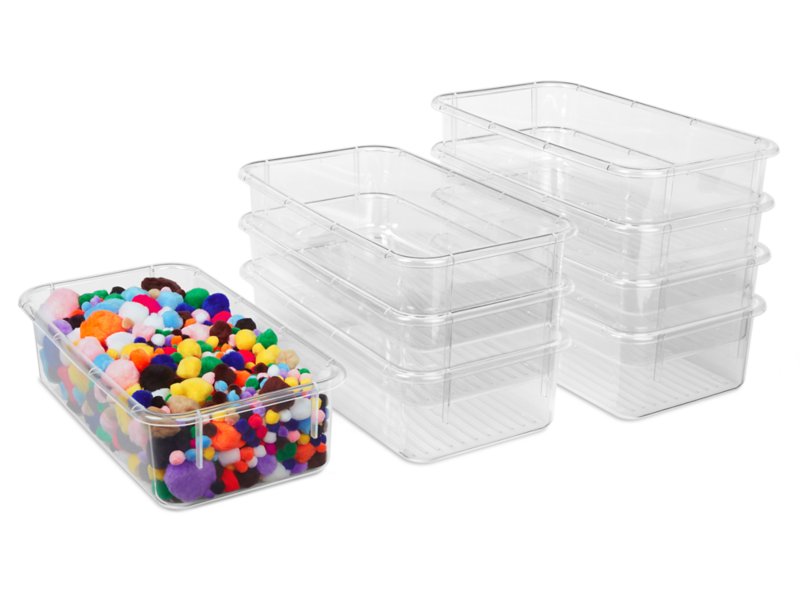 Clear-View Bins - Set of 5 at Lakeshore Learning