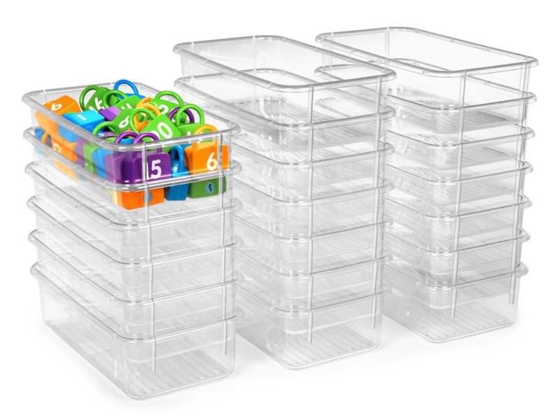 Clear-View Bins - Set of 10 at Lakeshore Learning