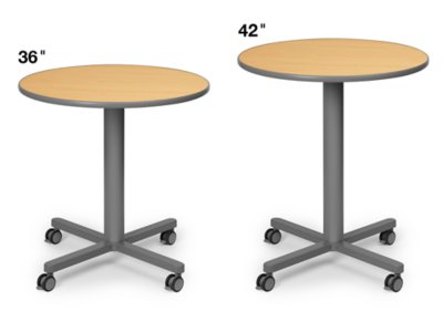 Flex-Space Mobile Café Tables&nbsp;- Maple